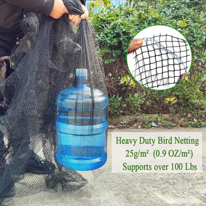 Vocray Woven Bird Netting 10X30 FT, 1/2" Mesh, Strong Bird Net Protect Fruit Trees, Blueberry, Vegetables, Strawberry Plants, Garden Netting Pest Barrier, Against Deer, Squirres, Small Critters - Image 4